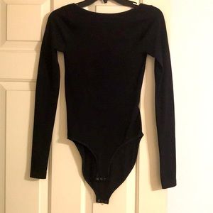 Intimately by FreePeople Longsleeve BlackBodysuit